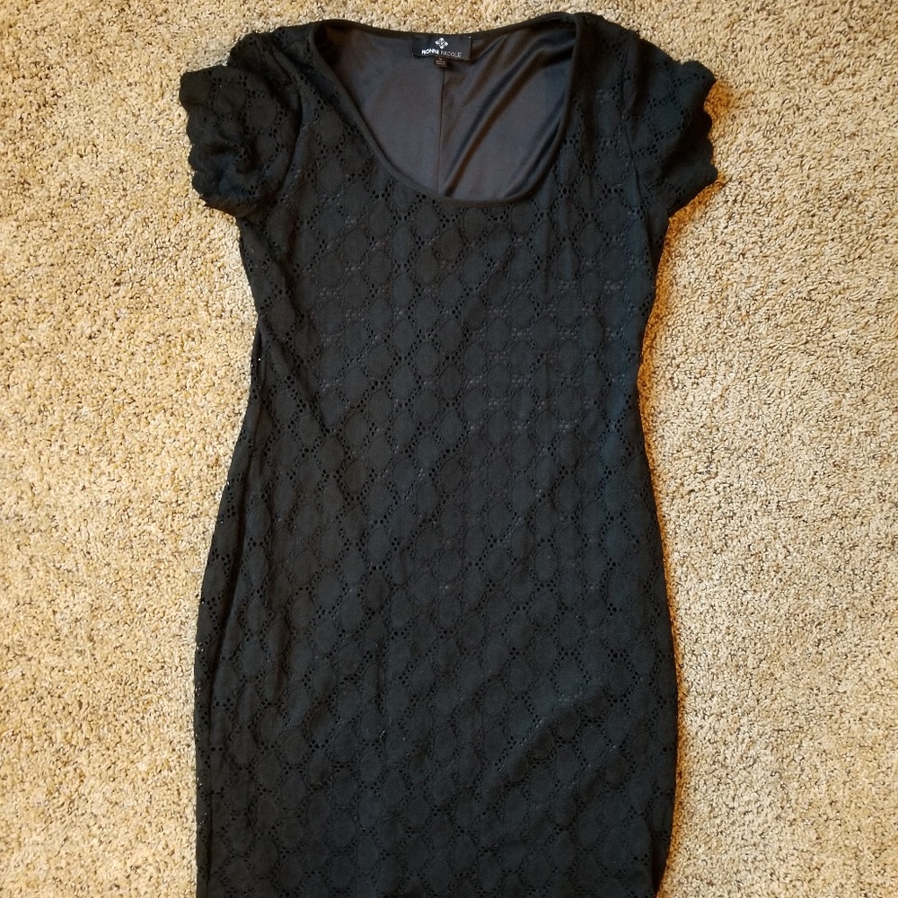 Black lace dress